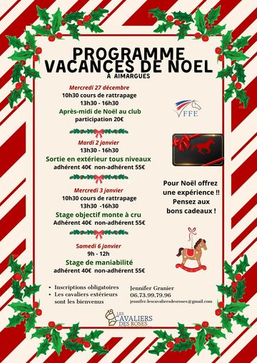 programme des vacances de Noël programme des vacances de Noël